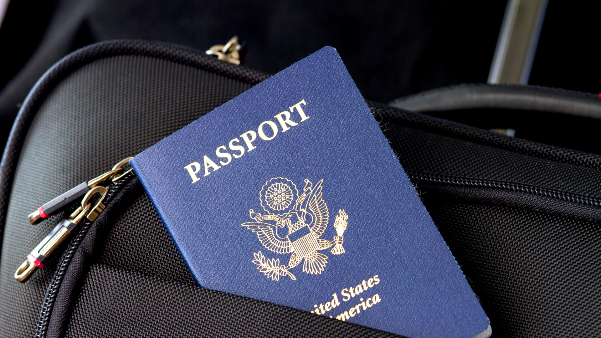 United States Passport in Bag